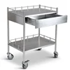 YFQ203 Medical Equipment Stainless Steel Surgical Instrument Trolley With Drawer
