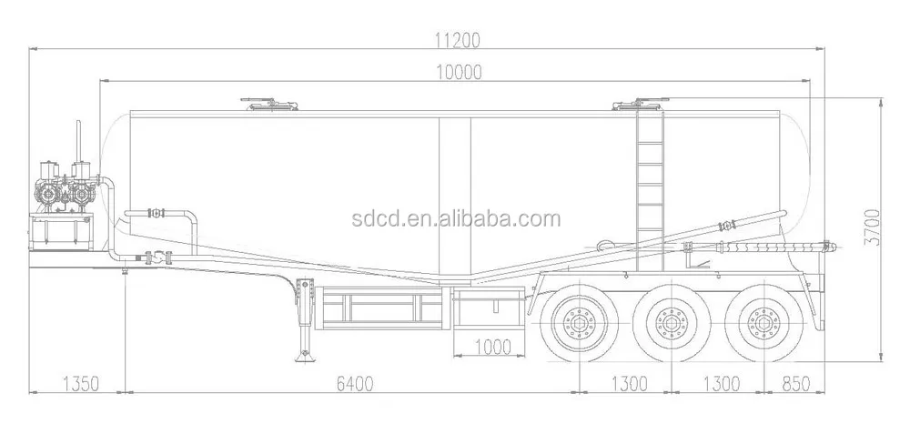 2015 Bulk Dry Cement Mixer Truck Trailer For Sale,Bulk Cement Silo