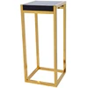 Corner Console Table Coffee Tea Table With Metal Legs Modern Living Room Furniture Marble/Title Top