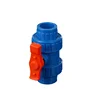 Super Quality Spring Return Double Union Ball Valve Handle Water DN25 DN50 PVC Ball Valve Price List