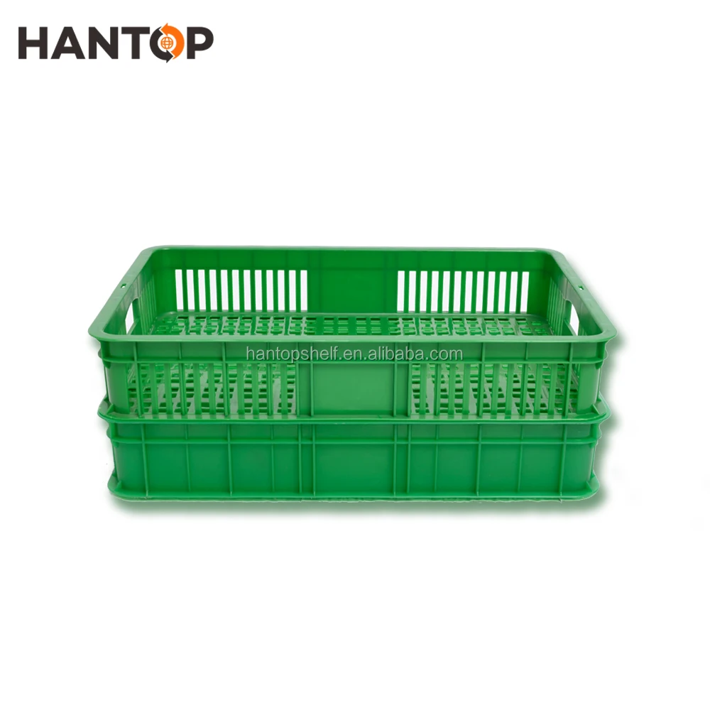 Stackable Plastic Display Basket For Fruit And Vegetables Storage Han