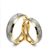 Korean Jewelry Wholesale Lovers Ring Stainless Steel Spray Yarn Ring Diamond Ring Accessories