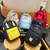 2019 girls large capacity chic backpack fashion nylon large backpack contrast color backpack for women