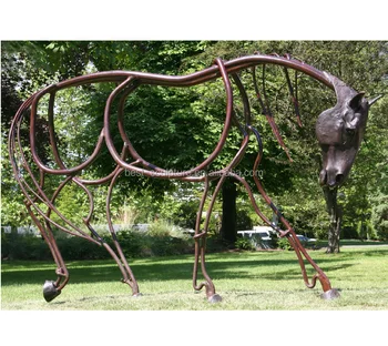 Outdoor Large Abstract Corten Steel Horse Sculpture For Sale - Buy ...