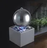 Stainless Steel waterfall Fengshui Sphere Fengshui water feature for home and garden