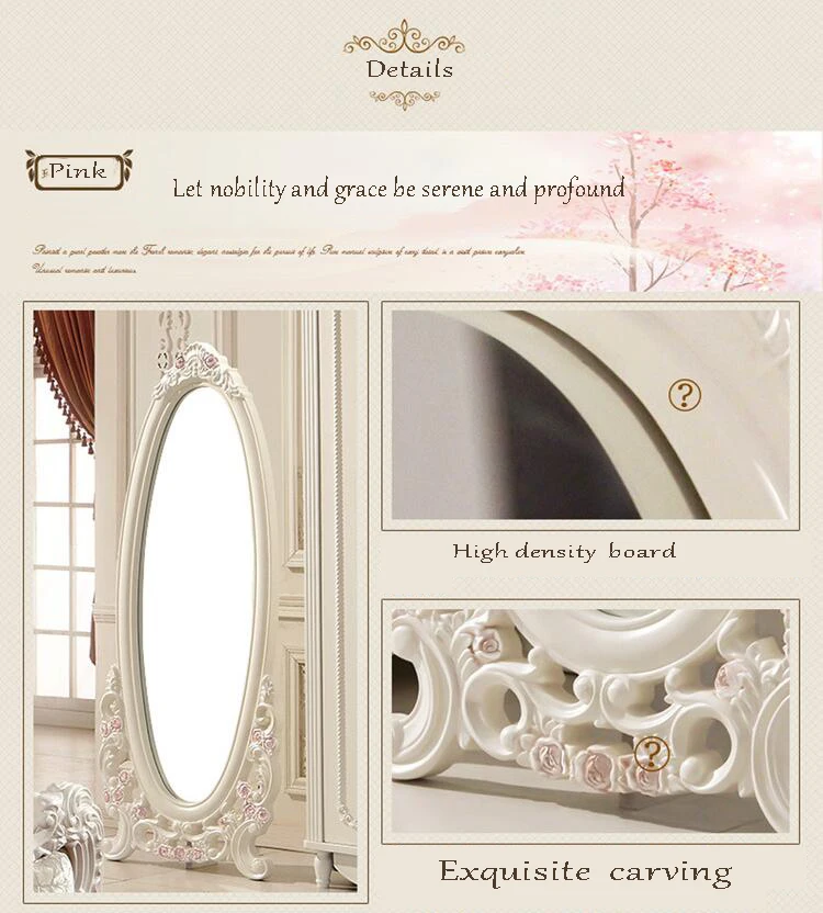 European mirror  antique bedroom dresser French furniture french dressing pfy10044