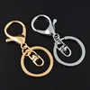 30 mm Key Chains Key Rings Round gold silver color Lobster Clasp Keychain Diy luggage key chain