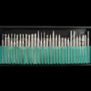 Pro Quality 30 Piece Diamond Tip Carving Burr Drill Bit Set For Rotary Tool