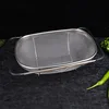 Kitchen high quality Stainless steel Precision pierced Washing vegetable flexible mesh storage colanders &stainers
