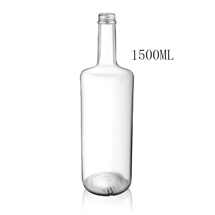 1.5 Liter Round Glass Bottles For Liquor 1.5l Spirit Liquor Bottle Buy Glass Bottles For