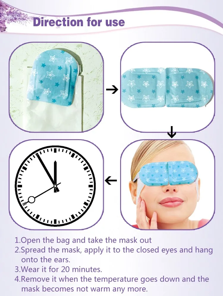 New Arrive Sleeping Warm Steam Eye Heat Mask With Moxa Buy Sleeping