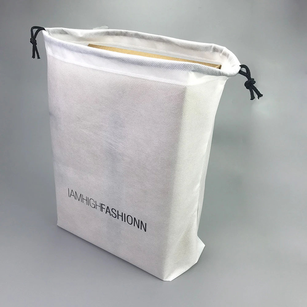 shoe dust bag with drawstring