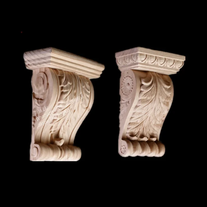 Hnad carved corbels Wood Furniture Components