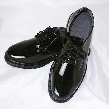 High Gloss Military Black Shining Shoes 