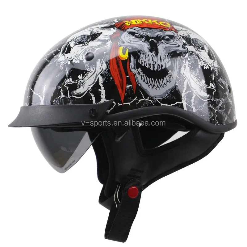 Dot Approved Chopper Helmet Classic Design Motorcycle Helmet Freedom