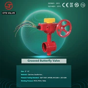 Grooved butterfly valve