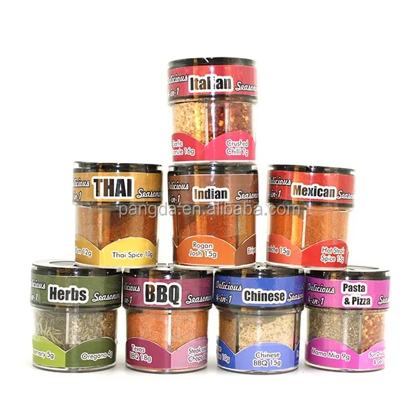 Delicious 4 In 1 Multi Chamber Spice Jar With Chinese Seasoning Mix