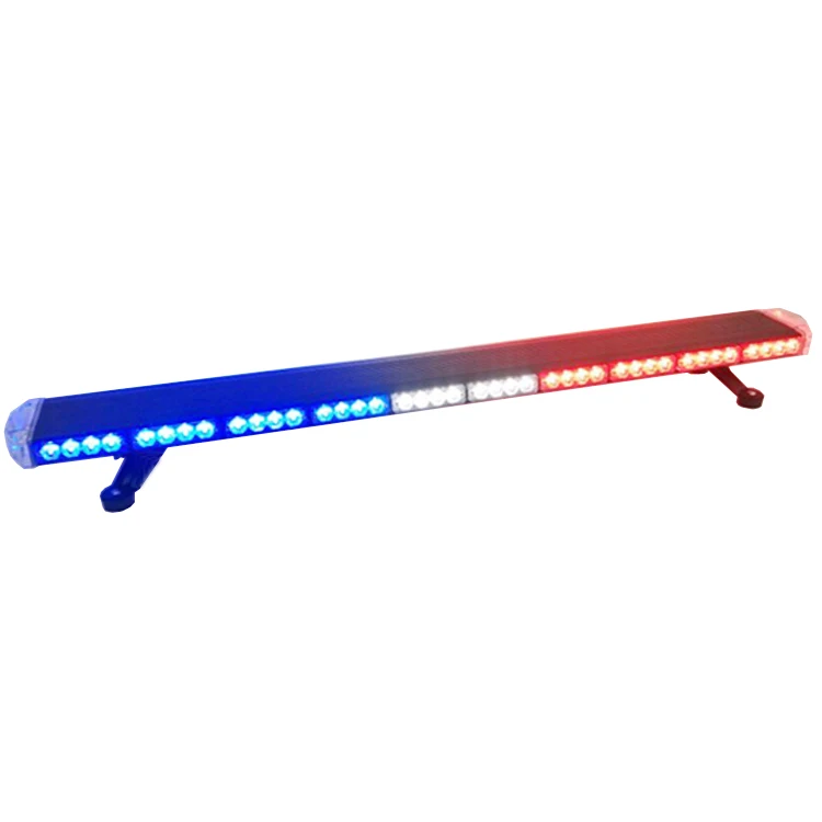 Fire Truck Roof Red White Blue Police Led Light Bar with black aluminum