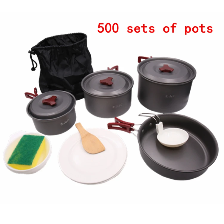 Portable Outdoor Cookware Set Aluminum Camping Pot Buy 23 People