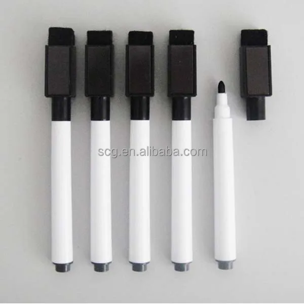 Hot Magnetic Whiteboard Pen With Eraser,Non-toxic