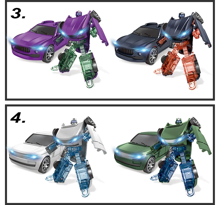 Shantou New Toy ABS Deformation Super Change Robot Deformation Car