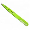 Stainless Steel Precision Slant Tip Eyebrow Tweezers With Comb for Hair Removal Trimming