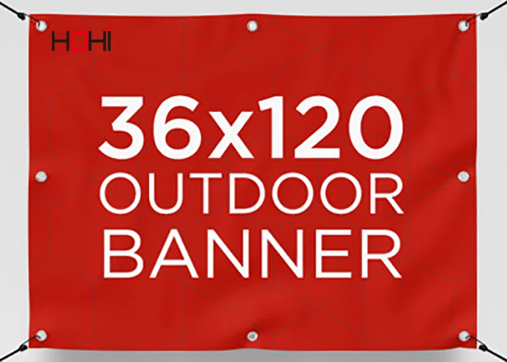 Custom indoor/outdoor professional brand vinyl hanging scroll street banner for sale