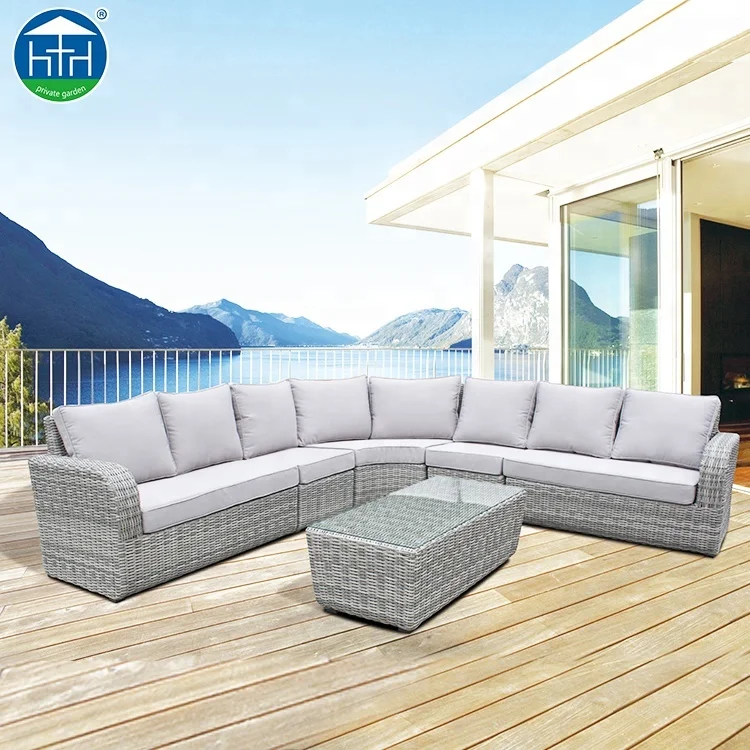 New Design Wholesale Pe Rattan Wicker Garden Sofas Set Terrace Leisure
