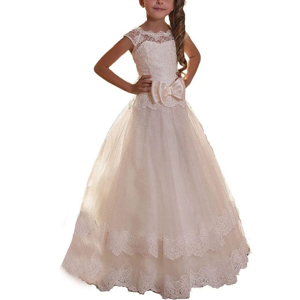 Beautiful First Communion Dresses For Girls 2-12 Years White Little ...