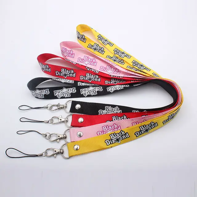 Silk screen promotion nylon nfl lanyard with design and sample free