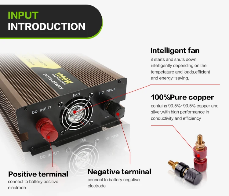 Dc To Ac 12v 24v 300 Watt 110V Inverter Pure Sine Wave 300w Micro Inverter