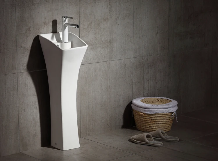 Cheap Price Bathroom Ceramic Pedestal Basin Wash Kenya Sink Pipe