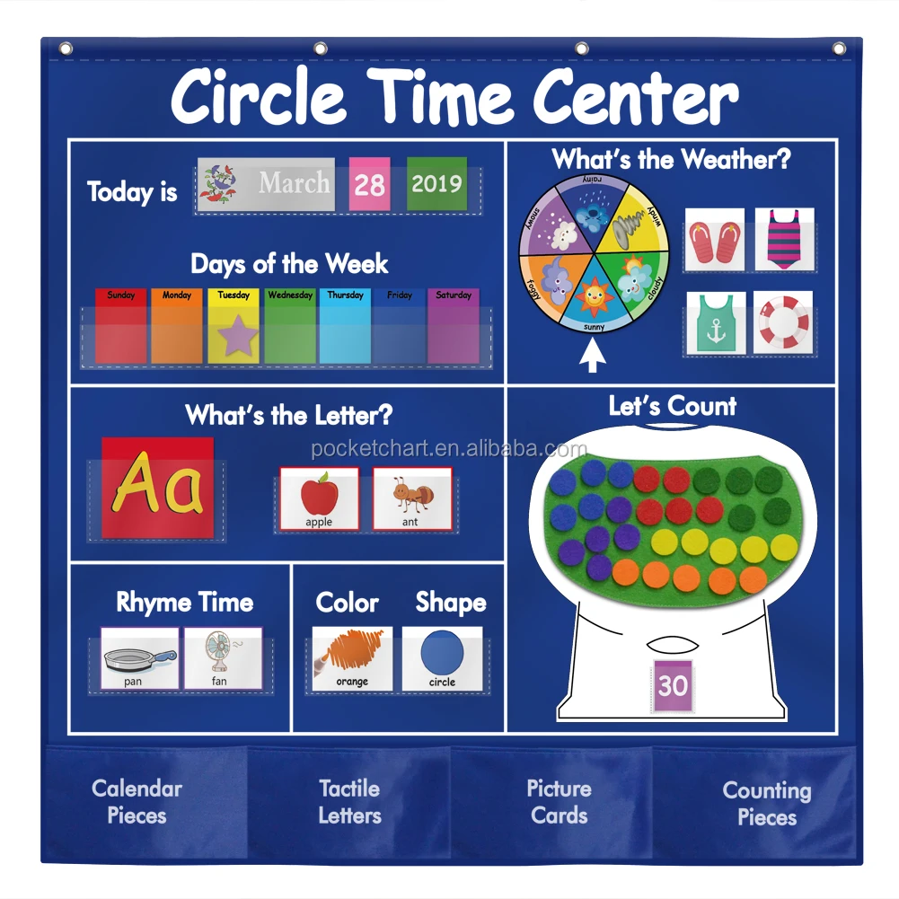 hanging wall circle time center pocket chart calendar weather center educational pocket chart buy circle time center pocket chart calendar weather center pocket chart multifunction pocket chart product on alibaba com