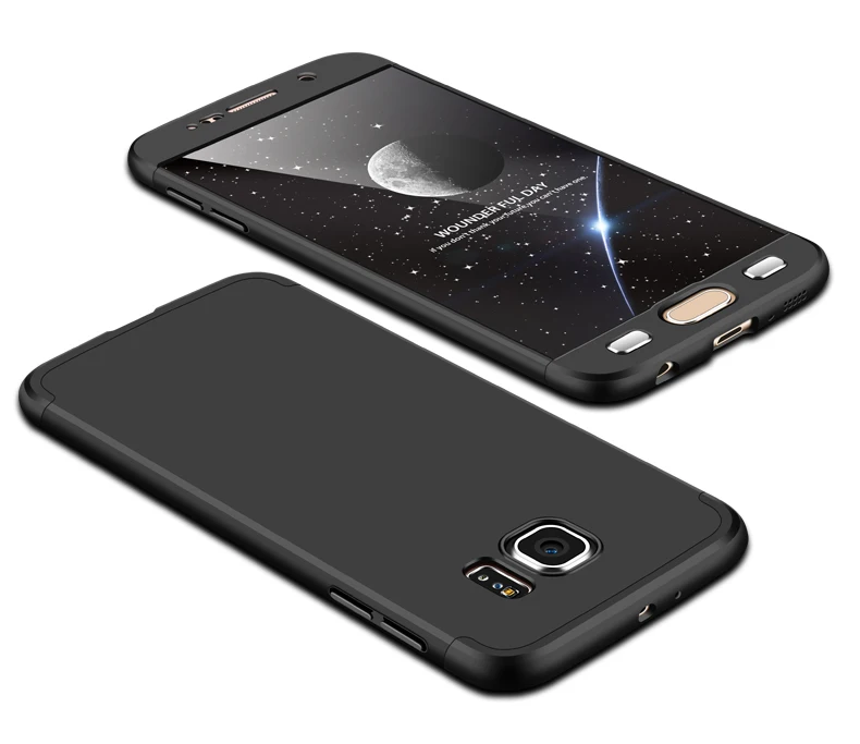 2018 hot sell 360 cover Removable 3in1 Hard PC Shield Back Cover Case for Samsung Galaxy S6 phone cases