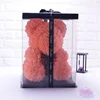 Huahua Wholesale PE Foam Bear FLower Mini Rose Bear Gift