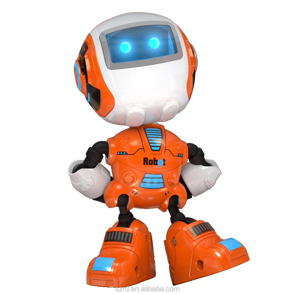 Oem Abs Material Smart Robot Toy Electronic Action Figure Toy With Led