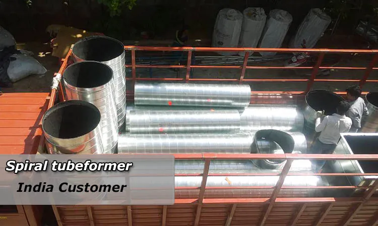 알루미늄 튜브 생산 기계 라인 덕트 나선 나선 공기