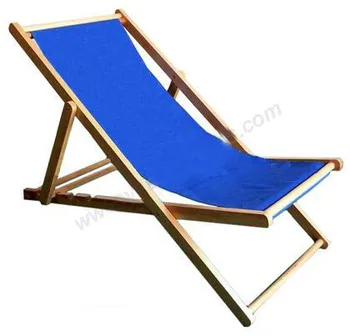 Portable Wooden Adjule Blue Outdoor Camping Deck Chair Portable Wooden Adjule Blue Outdoor Camping Deck Chair