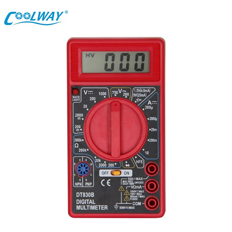 wholesale price 126*70*27mm digital multimeter small multi-function table pocket miniature electrician household multimeter