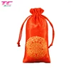 2019 Morecredit Wholesale Luxury Chinese Style Small Red Satin Drawstring Packaging Bag For Comb Massager Sachet