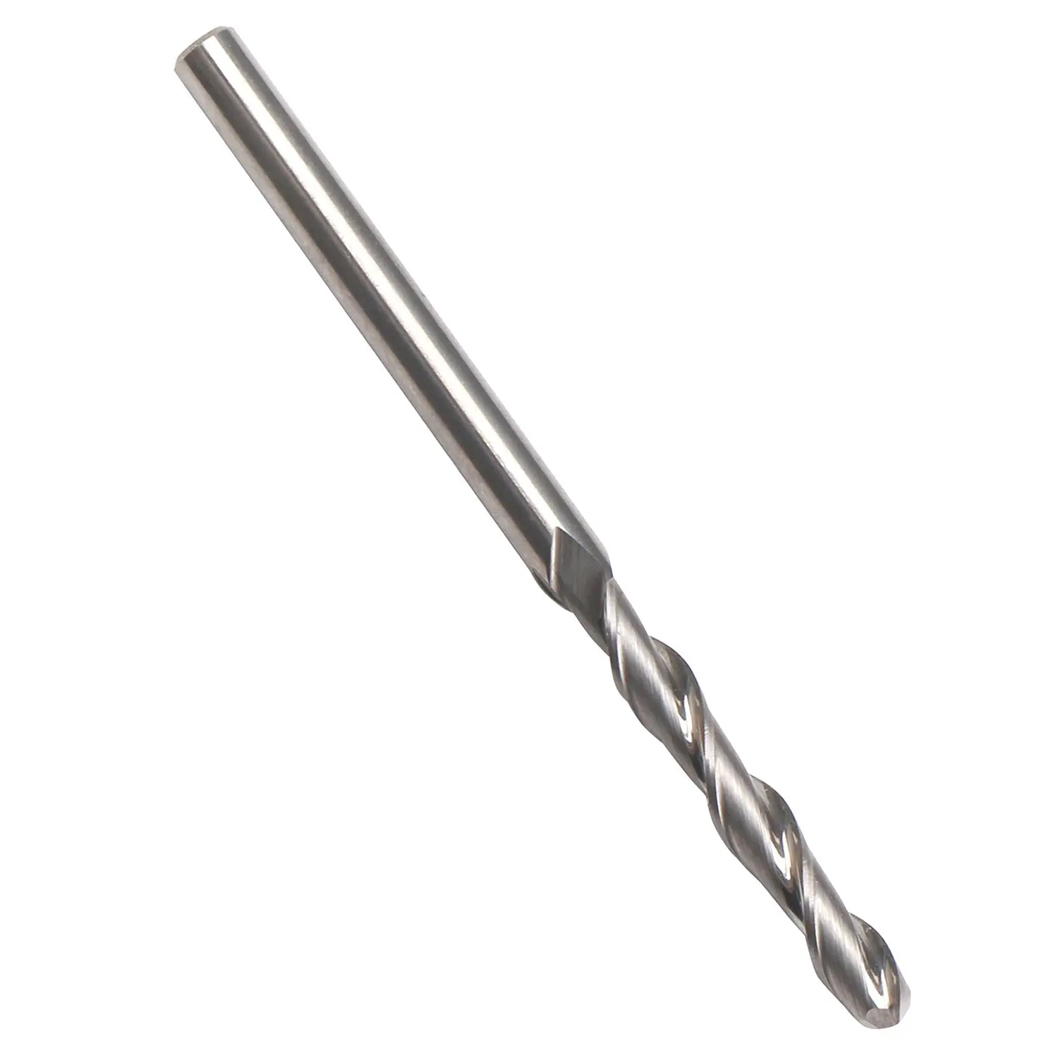 EnPoint™ Solid Carbide 2 Flutes Ballnose End Mill 1/8" 3.175mm Shank 1/8" Cutter Dia 22mm Flute Length CNC Center Cutting Spiral Ball Nose Milling Bit for Hardwood Acrylic PVC Plastic Cameos