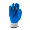 10g Gray Cotton/Poly with Blue Latex Coated on Palm Work Rubber Safety Work Glove