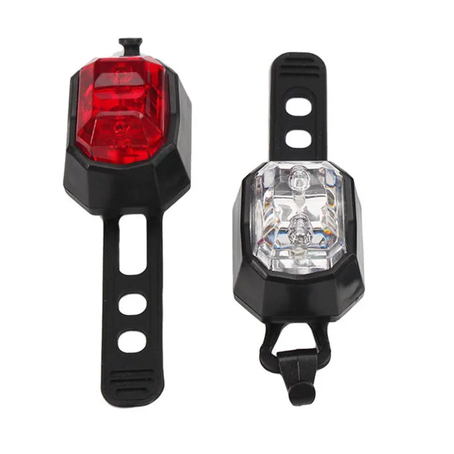 Newest Cycling Bicycle 2 Led Mini Bike Light Set Red Flashing Bike