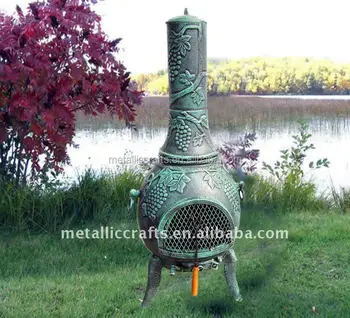 Cast Iron Aluminum 2017 Hot New Design Grape Chiminea Cast Iron Aluminum 2017 Hot New Design Grape Chiminea Outdoor Fireplace