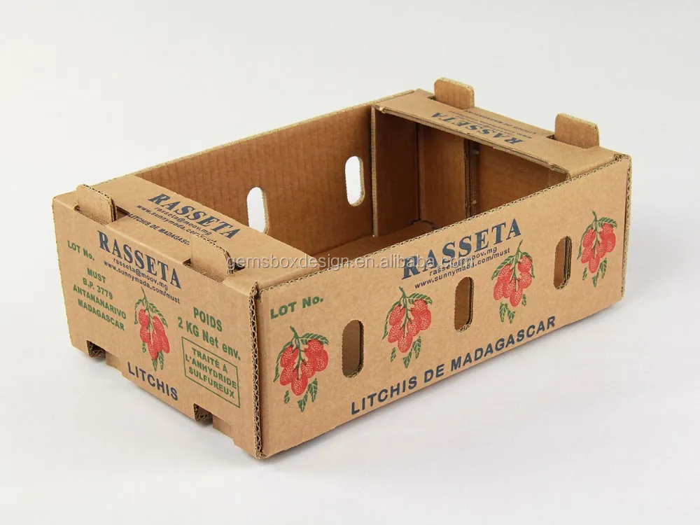 Corrugated Cardboard Fresh Produce Blueberry Black ...