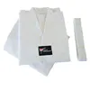 Factory wholesale cotton fabric White collar kids taekwondo uniforms