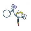 custom key holder metal shoes and bag shape key charm