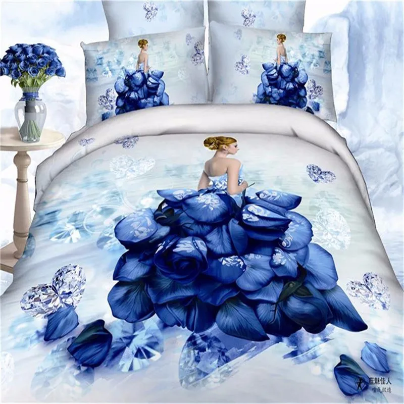 Bedding Set 100 Cotton 3d Bed Cover Cartoon Printed Bedding Set High