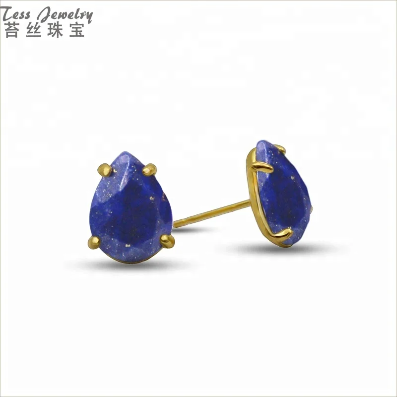 Buy Lapis Stud Earrings,Lapis Lazuli 