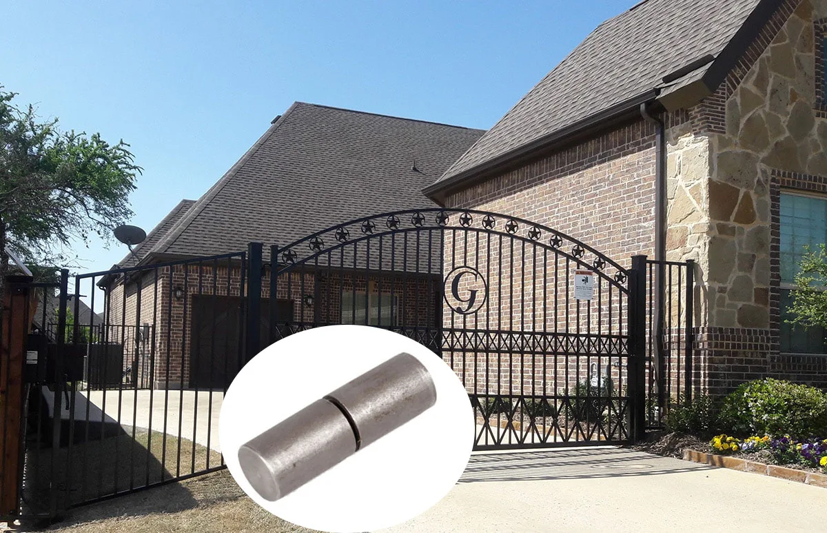 Heavy Duty Welded Carbon Steel Gate Barrel Hinges Round Bar Hinge Gate